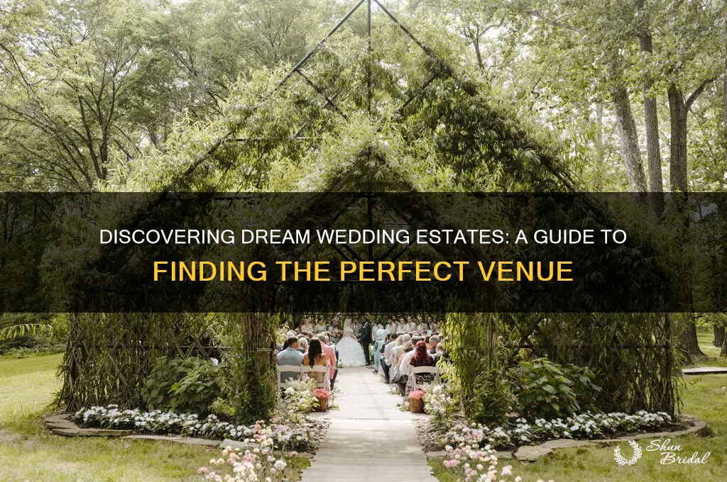 how to find estates for weddings