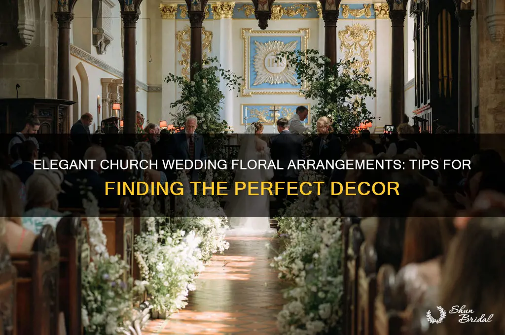 how to find floral arrangements for a church wedding
