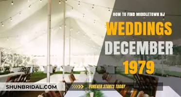 Finding Middletown NJ December 1979 Wedding Records: A Guide