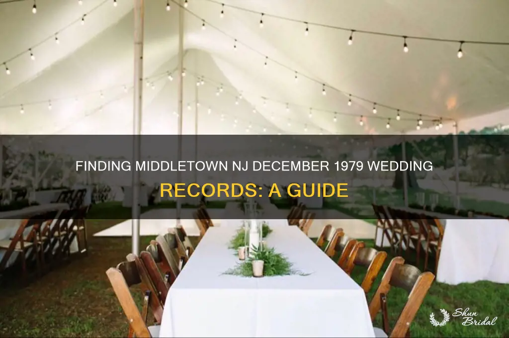 how to find middletown nj weddings december 1979