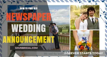 Discovering Vintage Wedding Announcements in Old Newspapers: A Guide