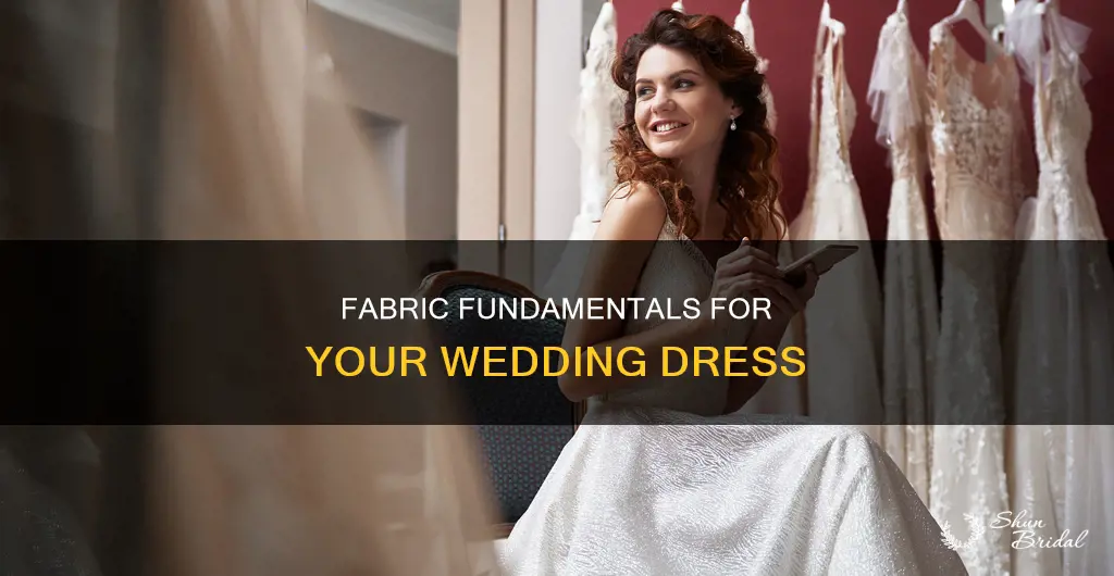 how to find out fabric for wedding dress