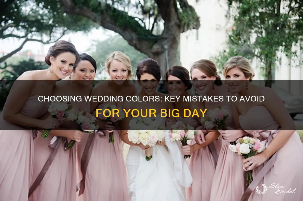 how to find out what wedding colors to avoid