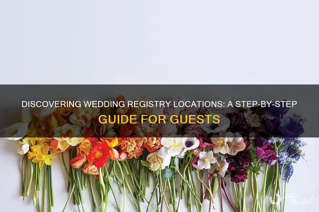how to find out where someone is registered for wedding