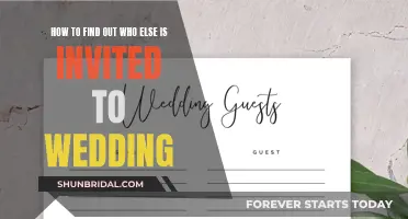 Strategies to Uncover a Wedding's Guest List