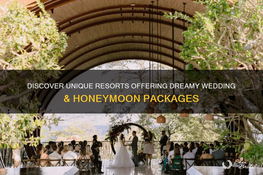 how to find resorts with unique wedding and honeymoon packages