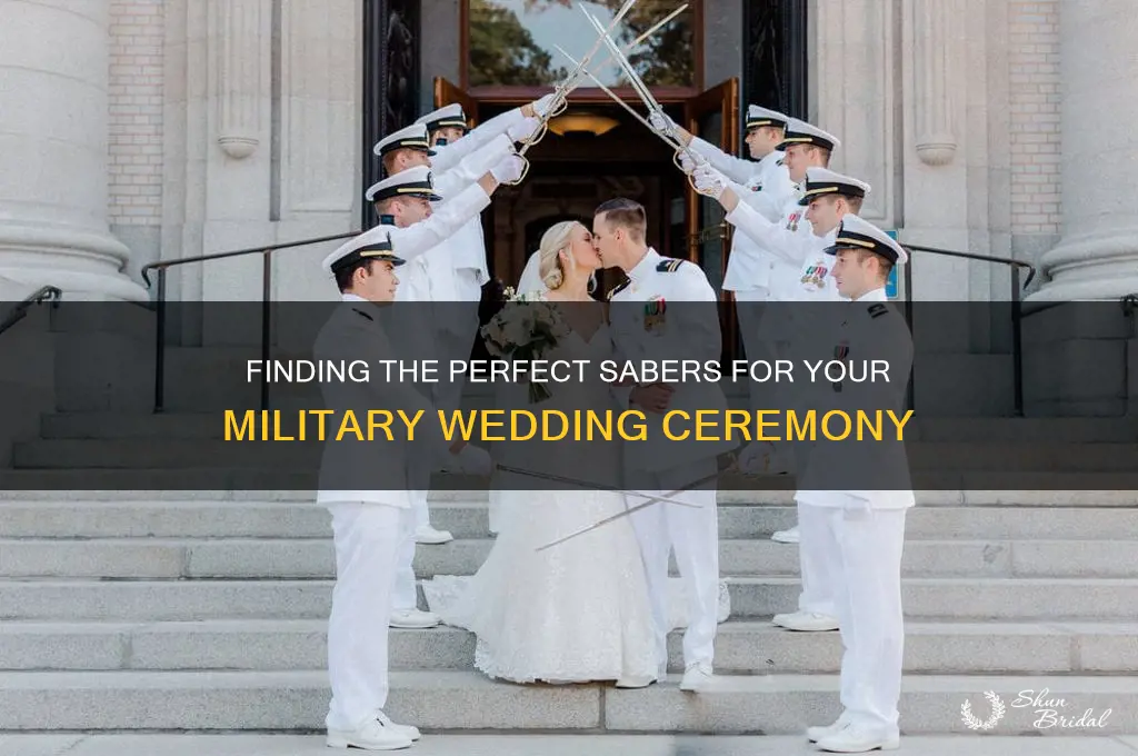 how to find sabers for a military wedding