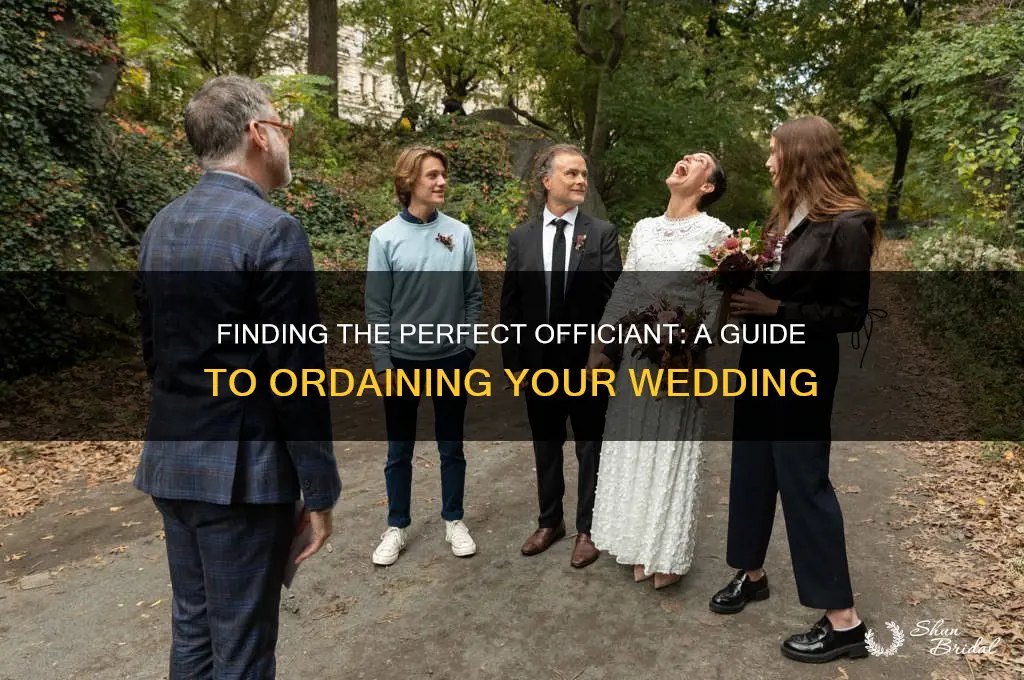 how to find someone to ordain your wedding