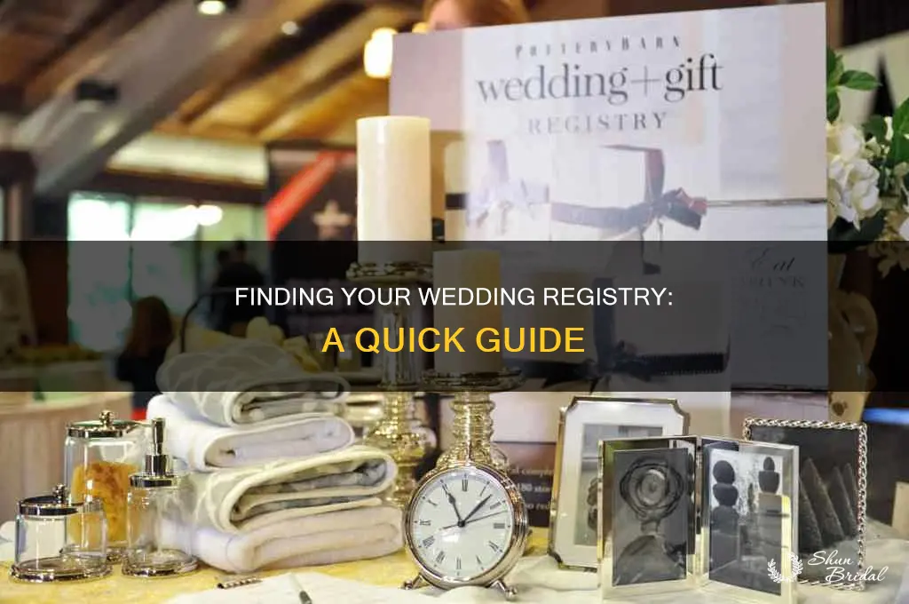 how to find the link to your wedding registry