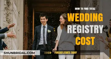 Planning a Wedding: Calculating the Registry Cost