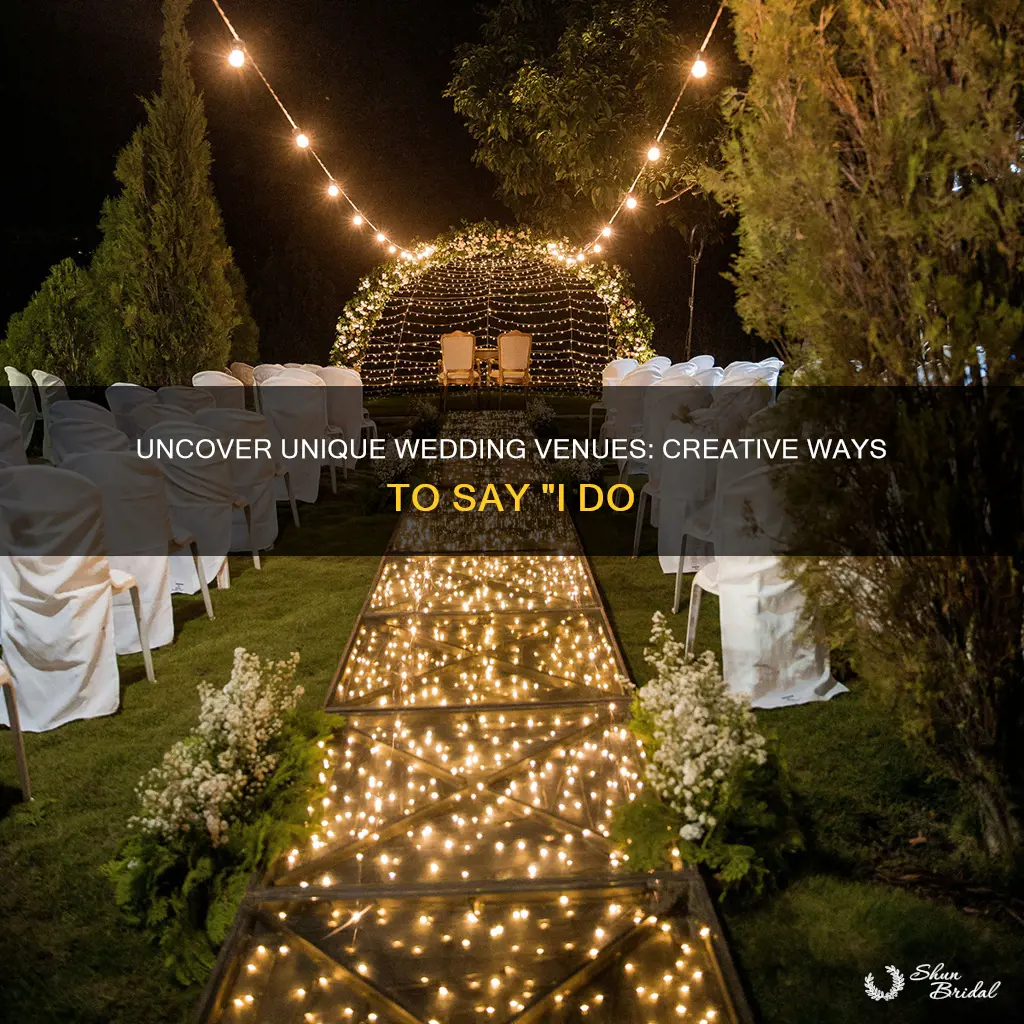 how to find unique wedding venues