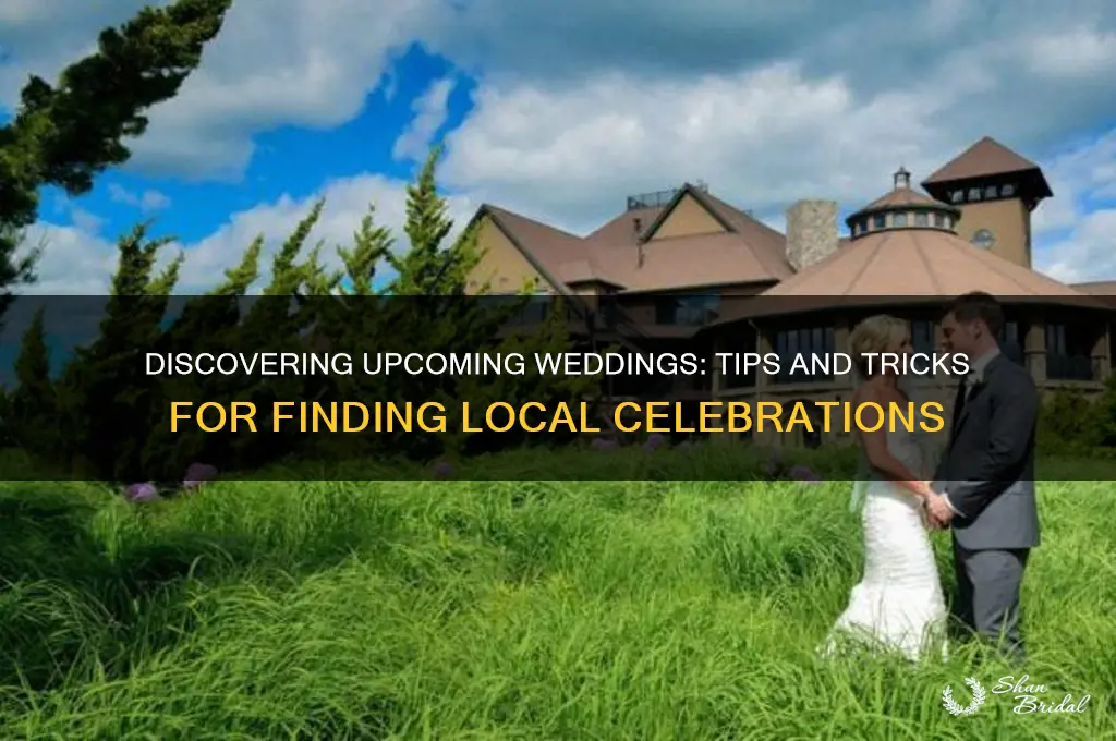 how to find upcoming weddings