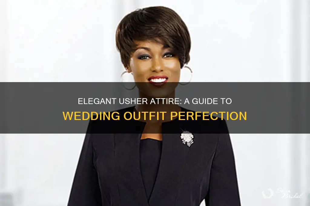 how to find usher attire for wedding