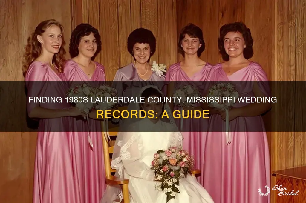 how to find wedding from 1980 in lauderdale county mississippi