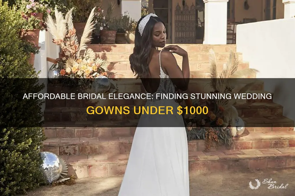 how to find wedding gowns under 1000