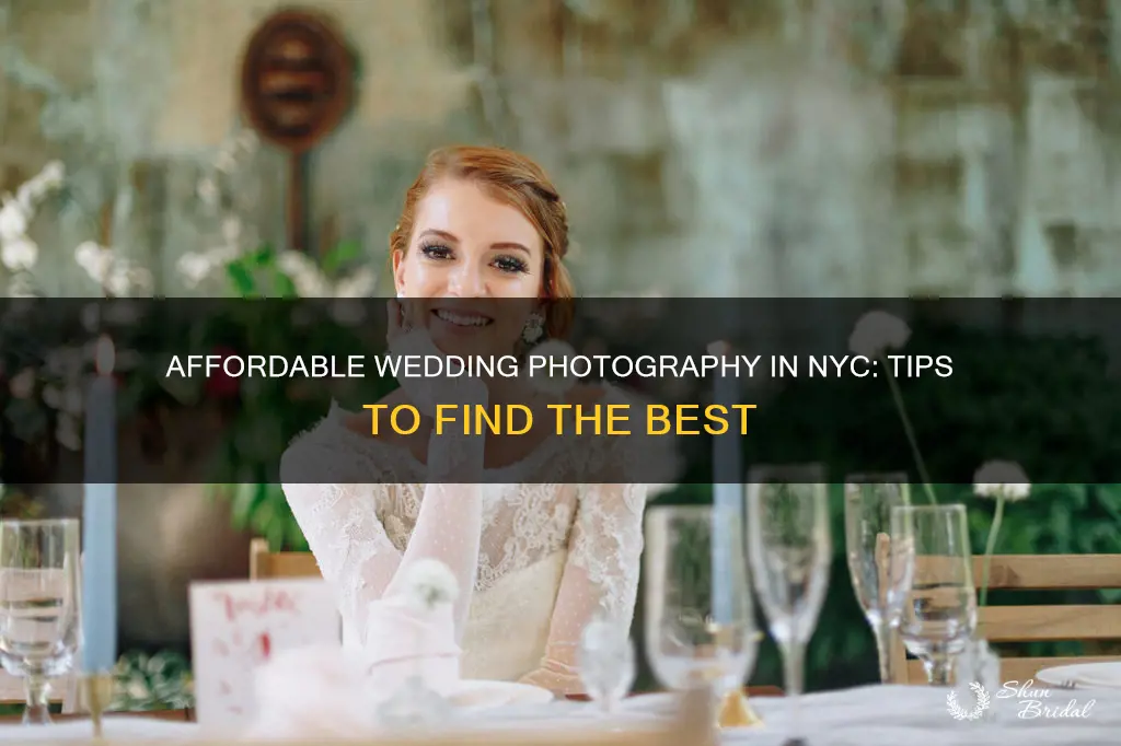 how to find wedding photography nyc affordable
