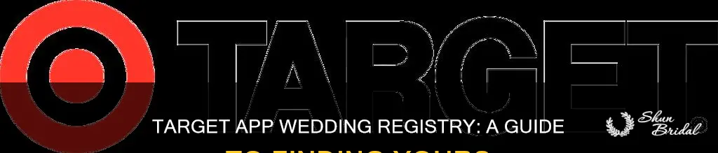 how to find wedding registry on target app