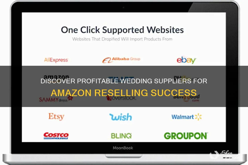 how to find wedding suppliers to sell on amazon