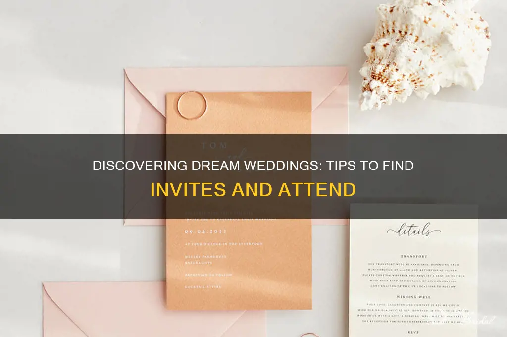 how to find weddings to go to