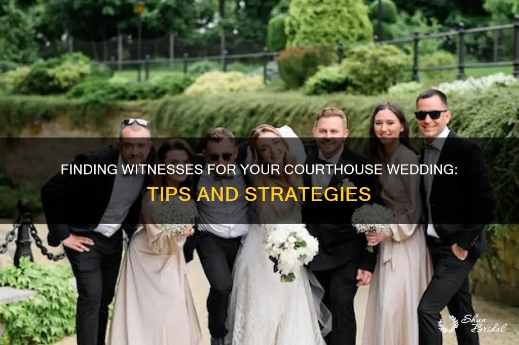 how to find witness for courthouse wedding