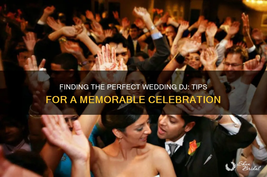 how to finda dj for a wedding
