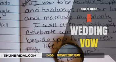 Crafting the Perfect Ending: Tips to Finish Your Wedding Vows