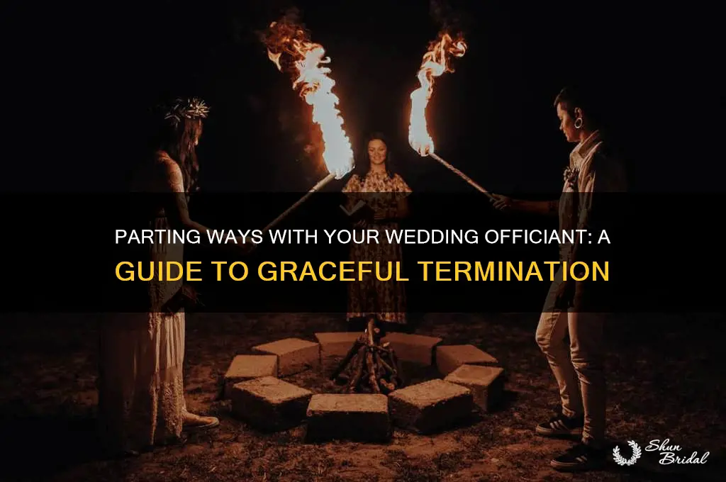 how to fire a wedding officiant