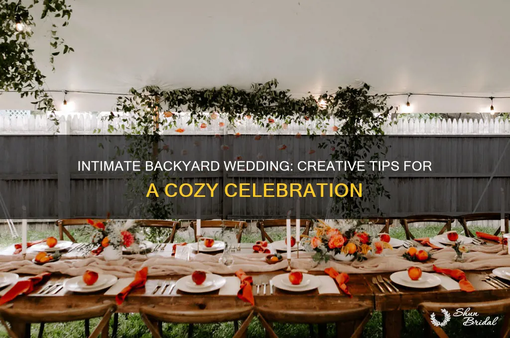 how to fit a wedding in a small backyard