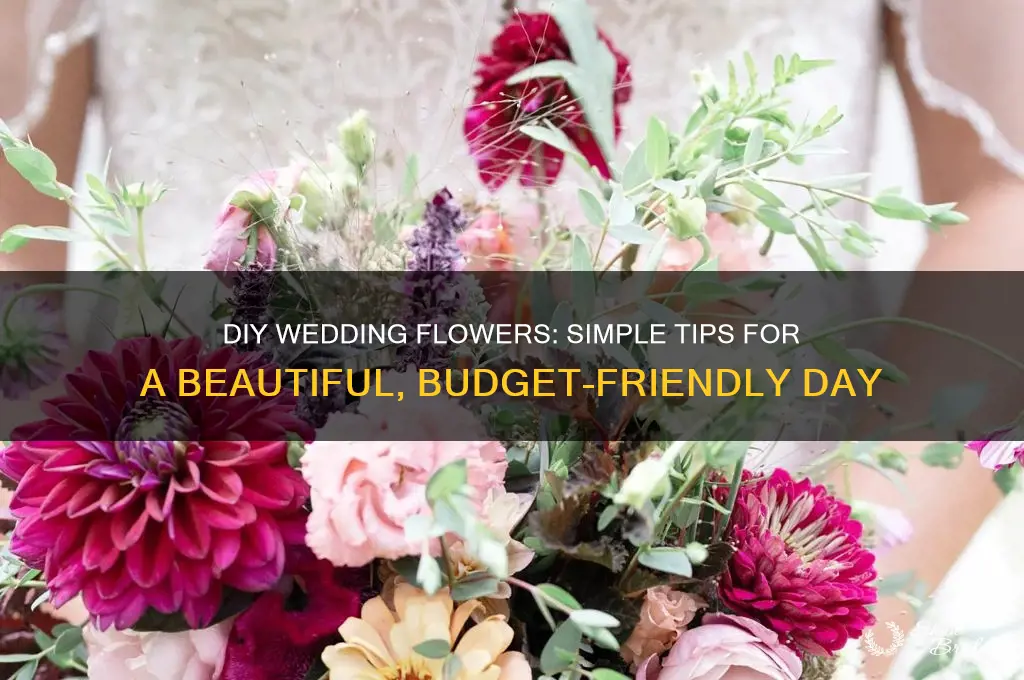 how to fit in diy flowers on wedding day