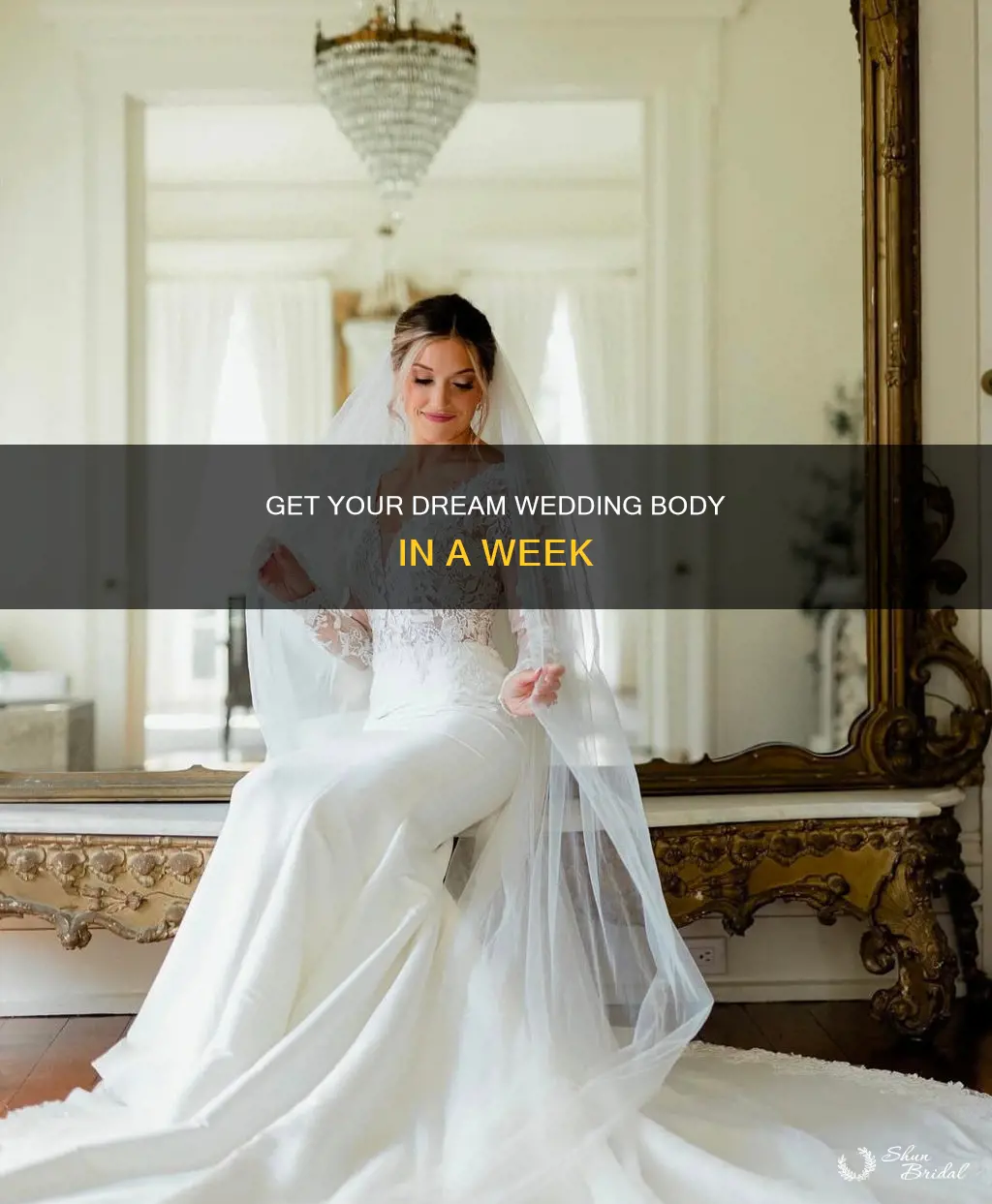 how to fit into wedding dress in a week