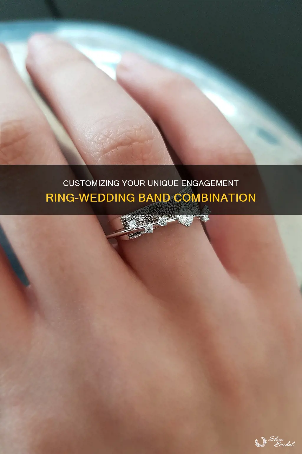 how to fit irregular engagement ring with wedding band