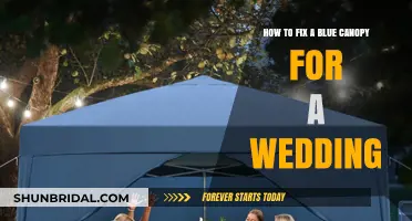 Fixing a Blue Wedding Canopy: Simple Steps for a Perfect Look
