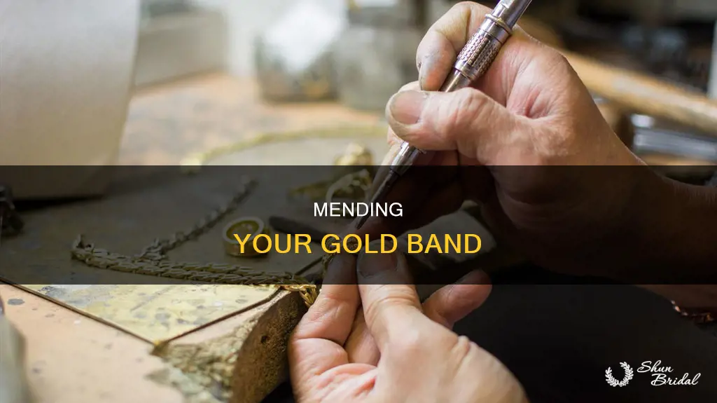 how to fix a gold wedding band thats cracked