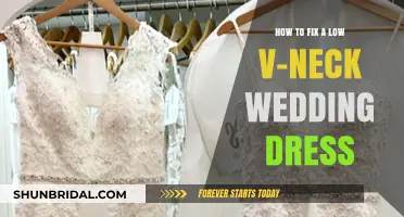 Fixing a Low V-Neck Wedding Dress: Easy Solutions