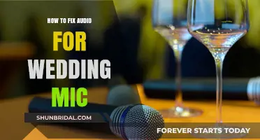 Perfect Wedding Audio: Troubleshooting and Fixing Your Mic for Flawless Sound