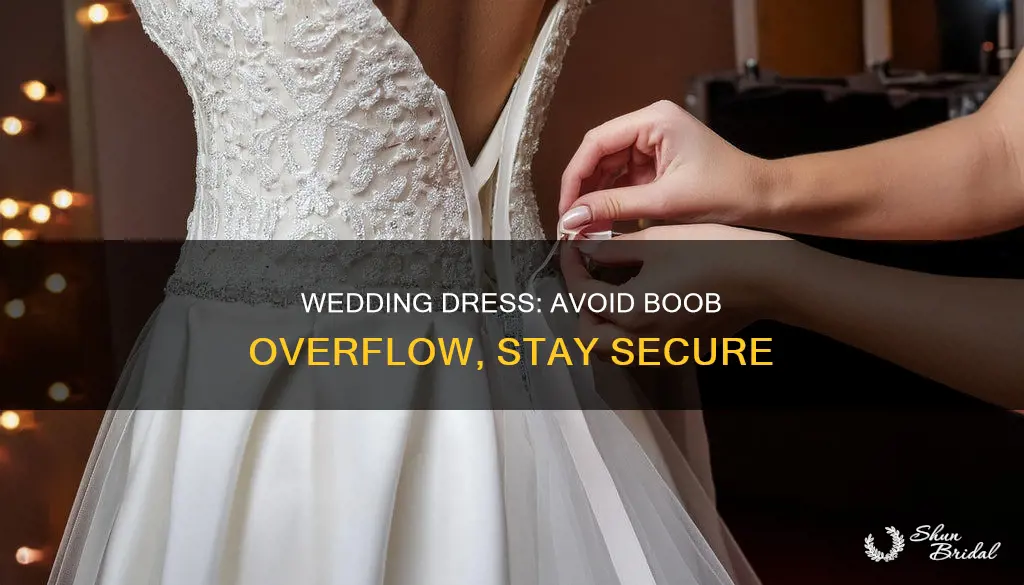 how to fix boob overflow in wedding dress
