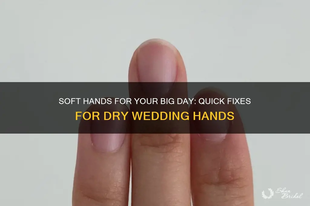 how to fix dry hands for wedding
