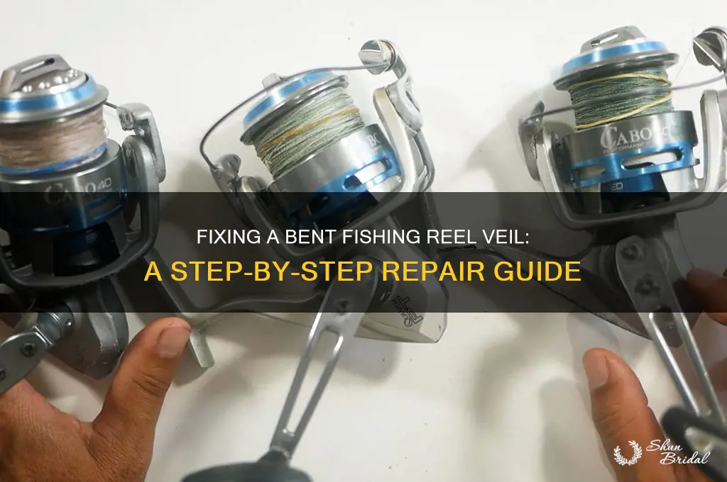 how to fix fishing reel veil bended