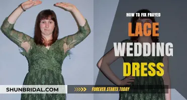 Mending Frayed Lace on Your Wedding Dress