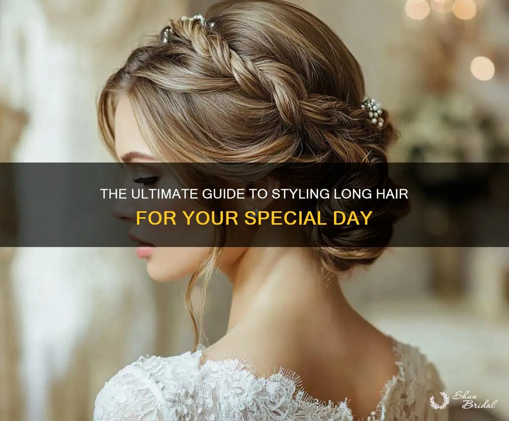 how to fix long hair for a wedding