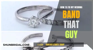 Mending a Wedding Band: Guy's Guide