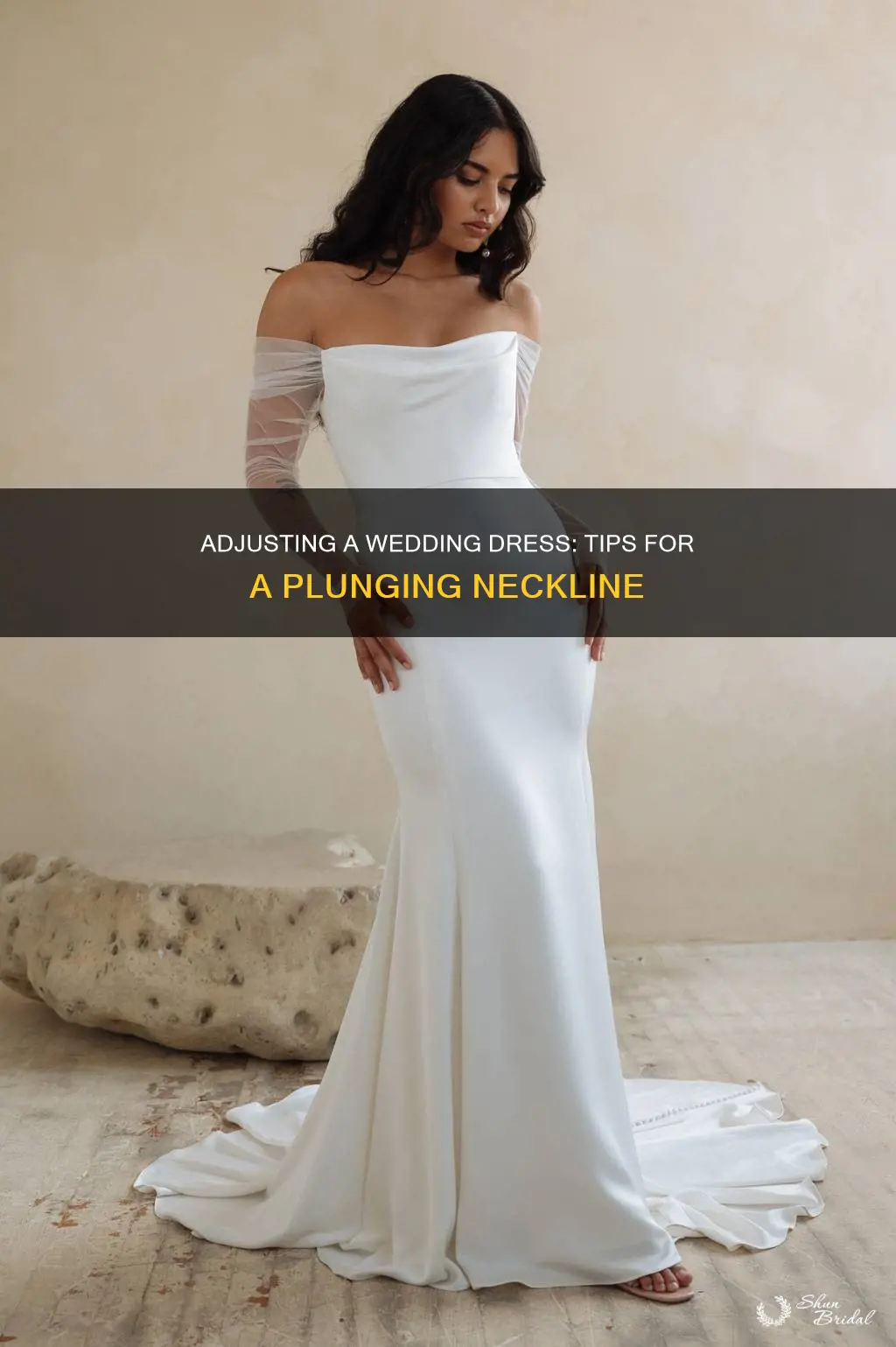 how to fix plunging neckline wedding dress