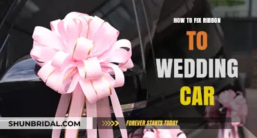 Elegant Wedding Car Ribbon Decor: Simple DIY Fixing Guide