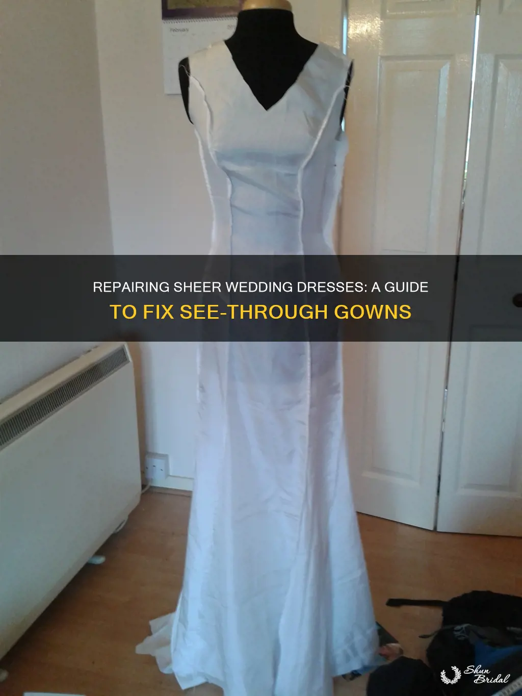 how to fix see through wedding dress