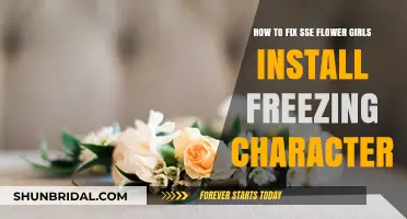 Fix SSE Flower Girls Install Freezing Character: Troubleshooting Guide