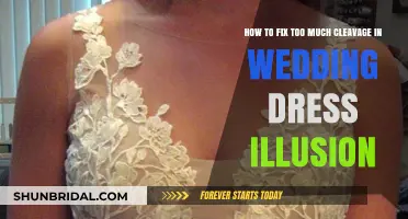 Wedding Dress Illusion: Fixing Excessive Cleavage