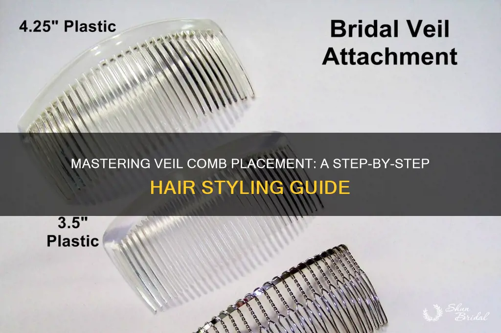 how to fix veil comb in hair