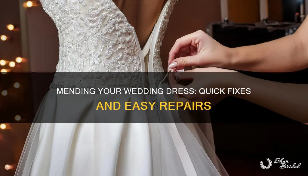 how to fix wedding dress