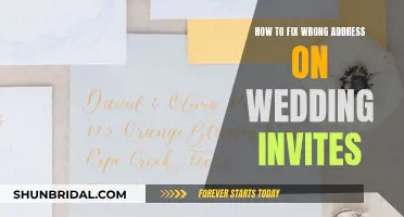 Correcting Wedding Invite Addresses: Quick and Easy Solutions