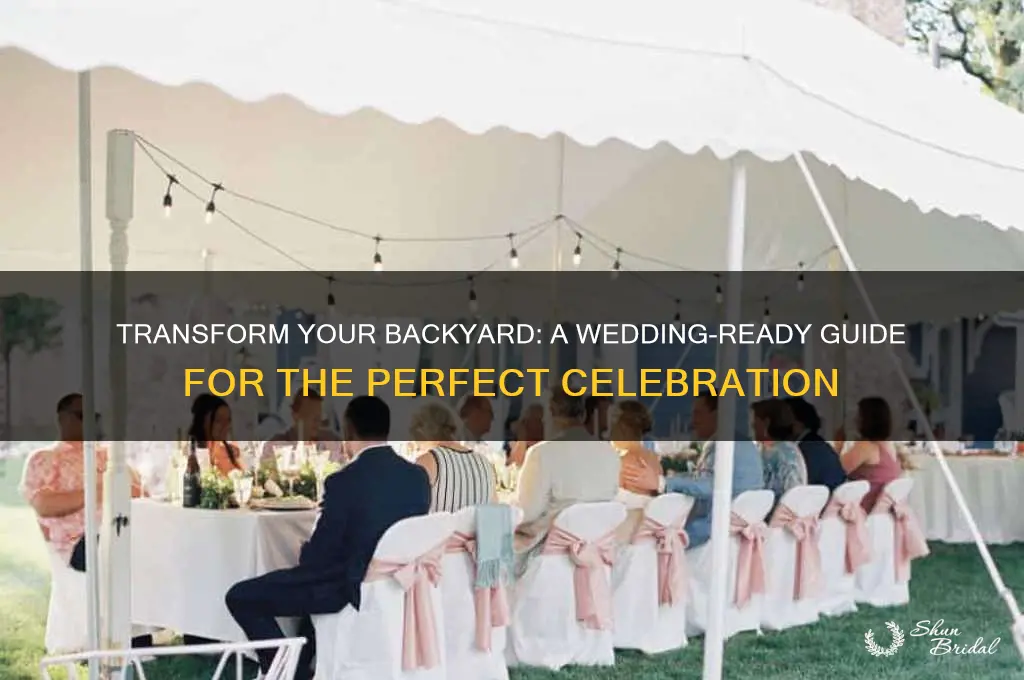 how to fix your backyard for a wedding